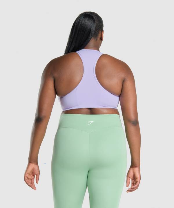Damske Športové Podprsenky Gymshark Essential Racer Back Svetlo Nachový | PN3697804